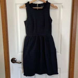 Madewell black distressed black dress